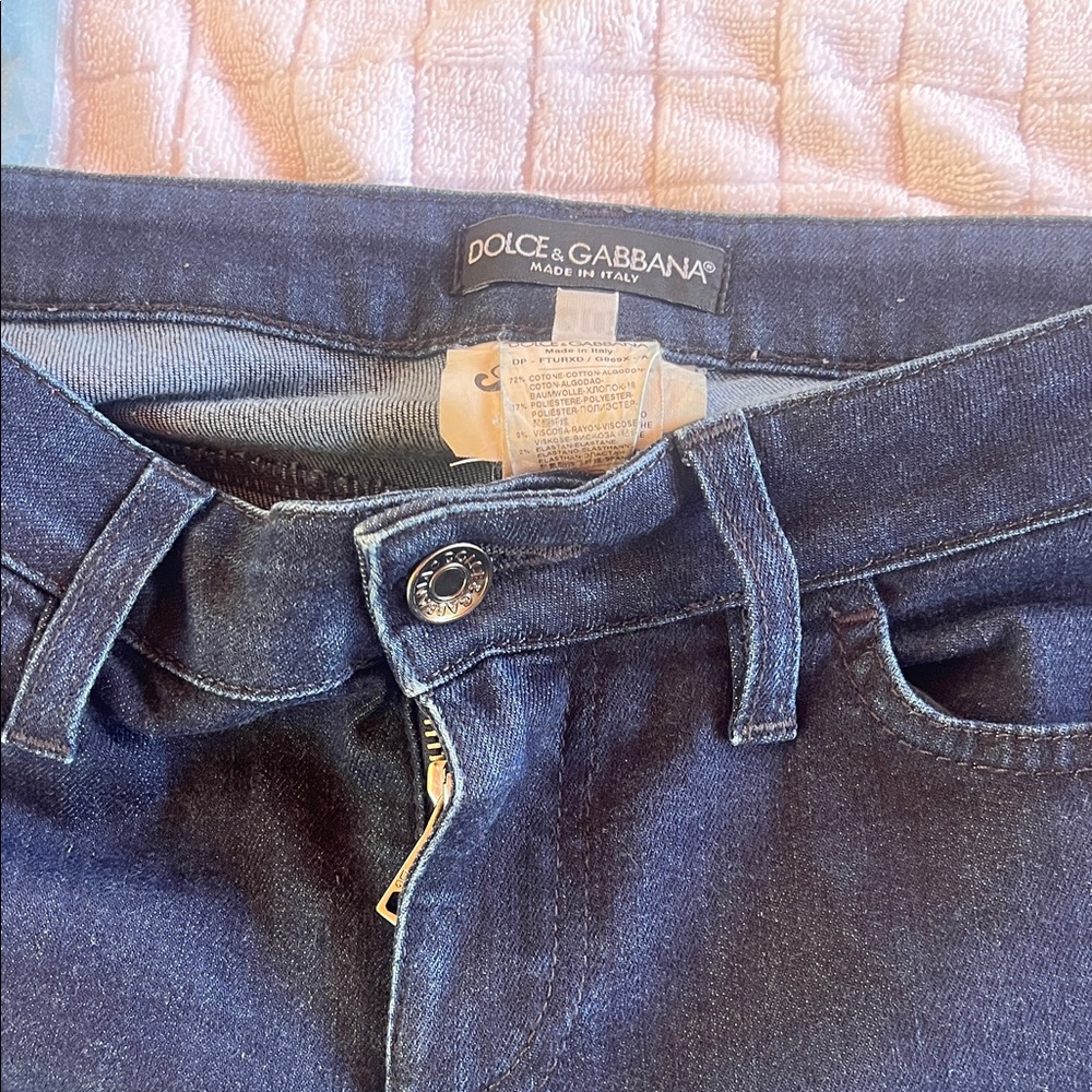Dolce & Gabbana Dark Blue Denim Pants